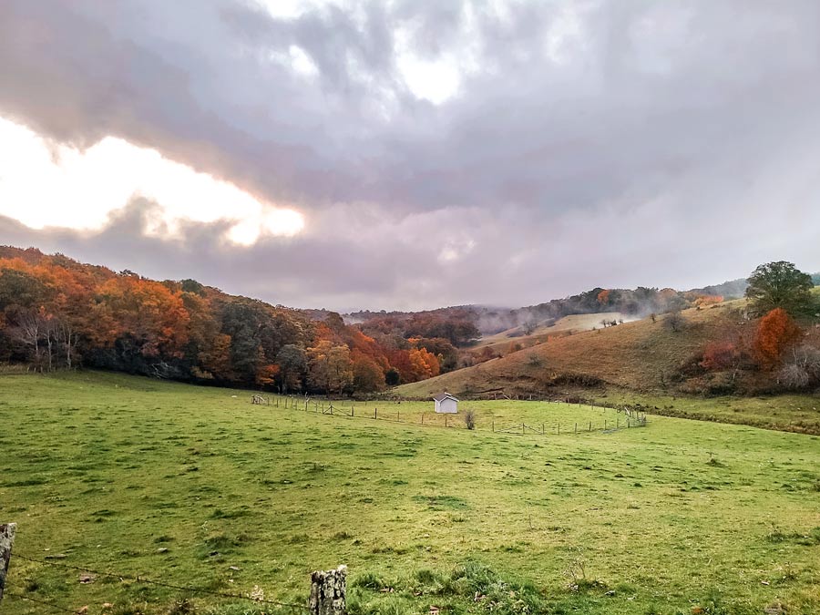 Best stops on the Blue Ridge Parkway from Boone to Asheville - valley in Boone at sunset