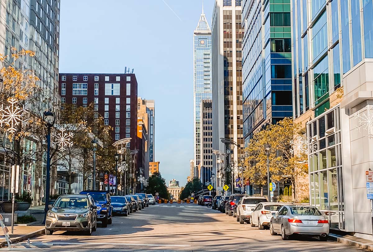 Fayetteville Street in Downtown raleigh