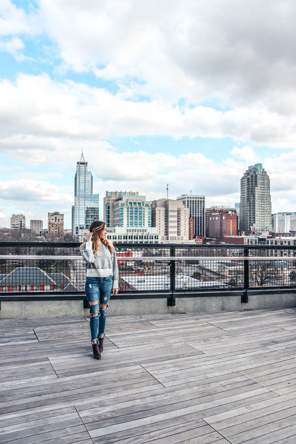 Dillion with Raleigh Skyline.
